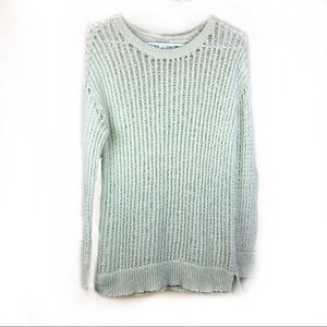 Motherhood Maternity mint green loose knit sweater
